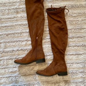 Over the Knee Tan Boots